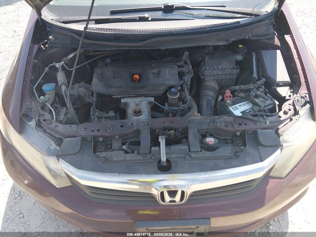 Продажа на аукционе авто 2012 Honda Civic Lx, vin: 19XFB2F57CE108968, номер лота: 45814712