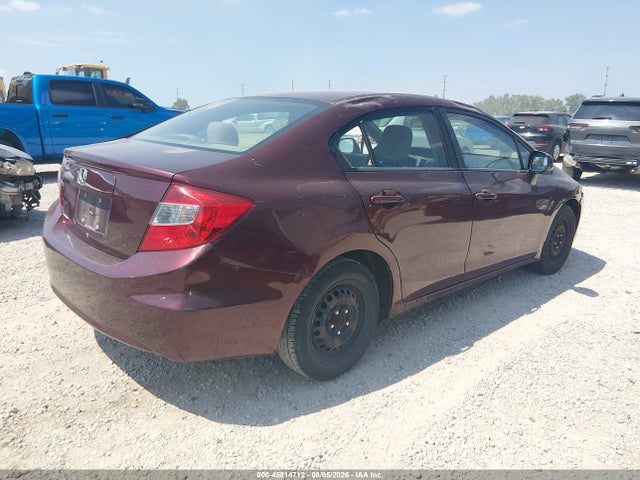 Продажа на аукционе авто 2012 Honda Civic Lx, vin: 19XFB2F57CE108968, номер лота: 45814712