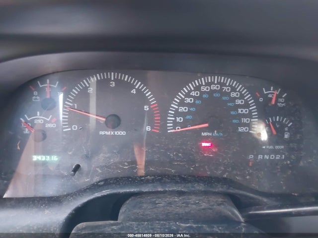 45814809 :رقم المزاد ، 3B7HF13Z8YG162094 vin ، 2000 Dodge Ram 1500 St مزاد بيع