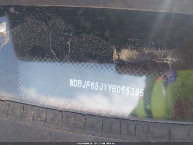 45814829 :رقم المزاد ، WDBJF65J1YB065395 vin ، 2000 Mercedes-benz E 320 مزاد بيع