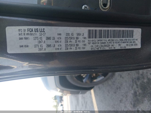 Продажа на аукционе авто 2018 Jeep Cherokee Latitude Fwd, vin: 1C4PJLCBXJD545224, номер лота: 45814897