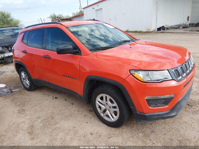 2018 Jeep Compass Sport Fwd მანქანა იყიდება აუქციონზე, vin: 3C4NJCAB9JT301777, აუქციონის ნომერი: 45814994