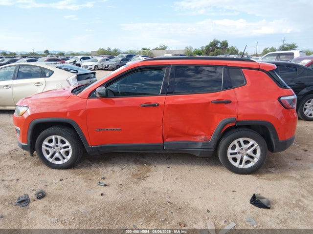 2018 Jeep Compass Sport Fwd მანქანა იყიდება აუქციონზე, vin: 3C4NJCAB9JT301777, აუქციონის ნომერი: 45814994