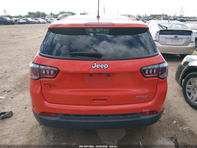 2018 Jeep Compass Sport Fwd მანქანა იყიდება აუქციონზე, vin: 3C4NJCAB9JT301777, აუქციონის ნომერი: 45814994