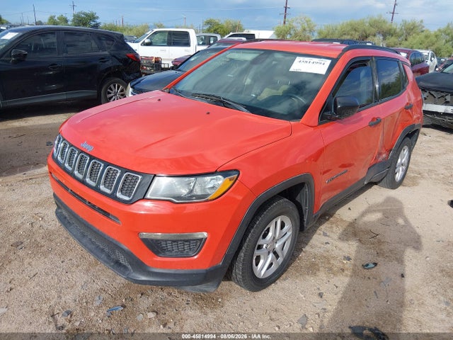 2018 Jeep Compass Sport Fwd მანქანა იყიდება აუქციონზე, vin: 3C4NJCAB9JT301777, აუქციონის ნომერი: 45814994