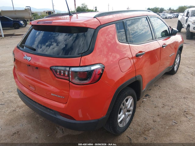 2018 Jeep Compass Sport Fwd მანქანა იყიდება აუქციონზე, vin: 3C4NJCAB9JT301777, აუქციონის ნომერი: 45814994
