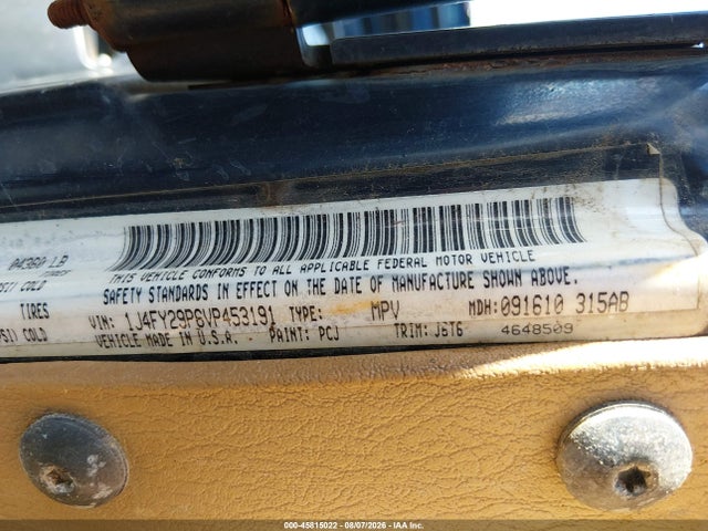 Продаж на аукціоні авто 1997 Jeep Wrangler Se, vin: 1J4FY29P6VP453191, номер лоту: 45815022