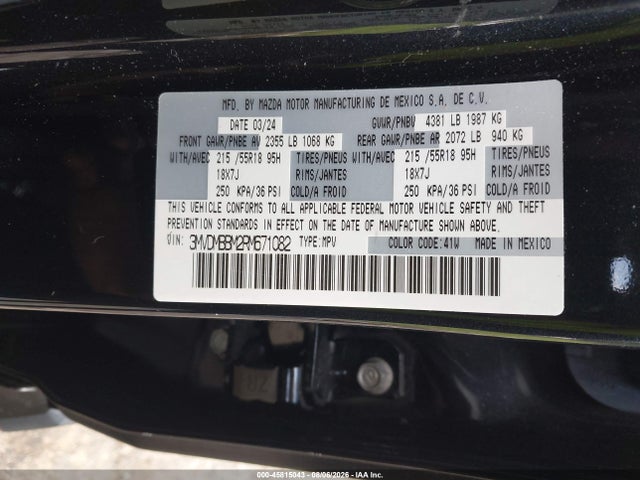 Aukcja sprzedaży 2024 Mazda Cx-30 2.5 S Select Sport, vin: 3MVDMBBM2RM671082, numer aukcji: 45815043