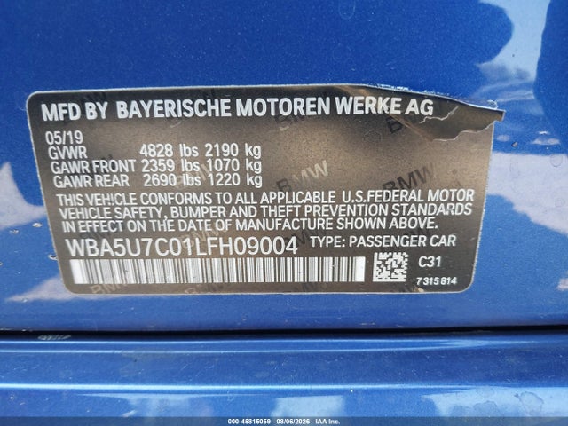 BMW M340I 2020 WBA5U7C01LFH09004 Image 9