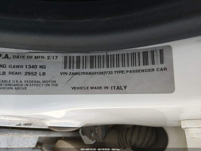 Maserati GHIBLI S 2017 ZAM57RSA5H1242733 Image 9