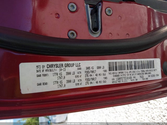 2014 Ram 1500 Slt მანქანა იყიდება აუქციონზე, vin: 1C6RR7GT7ES181428, აუქციონის ნომერი: 45815324