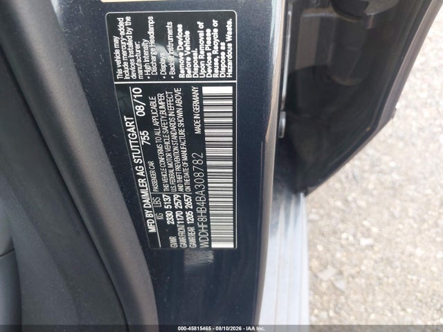 Продажа на аукционе авто 2011 Mercedes-benz E 350 4matic, vin: WDDHF8HB4BA308782, номер лота: 45815465
