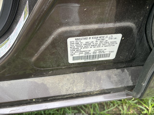 Aukcja sprzedaży 2014 Infiniti Q50 Hybrid Premium, vin: JN1AV7AR4EM701185, numer aukcji: 45815506