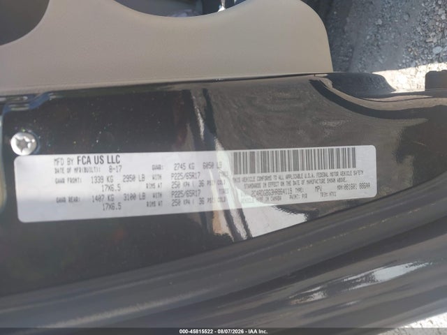 Продаж на аукціоні авто 2017 Dodge Grand Caravan Se, vin: 2C4RDGBG3HR864119, номер лоту: 45815522