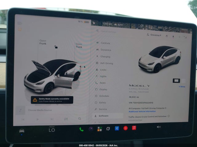 Aukcja sprzedaży 2023 Tesla Model Y Awd/long Range Dual Motor All-wheel Drive, vin: 7SAYGDEE0PA024918, numer aukcji: 45815542