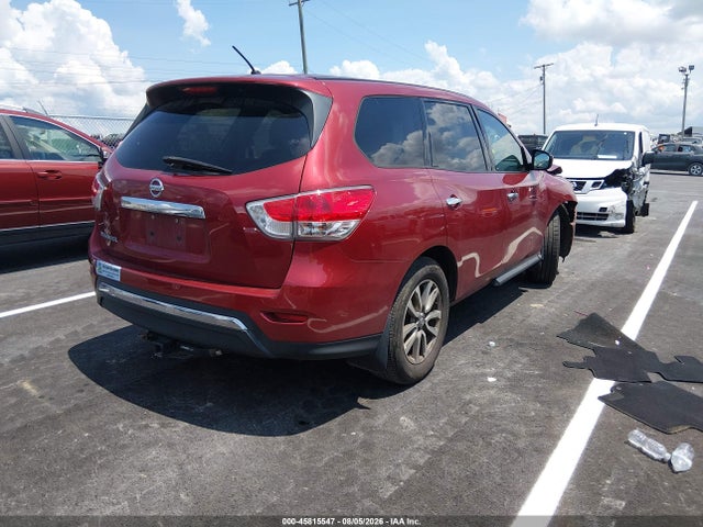2014 Nissan Pathfinder S მანქანა იყიდება აუქციონზე, vin: 5N1AR2MN3EC663995, აუქციონის ნომერი: 45815547