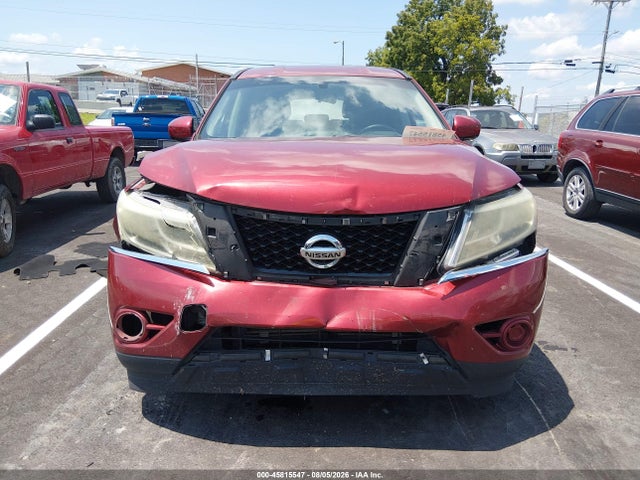 2014 Nissan Pathfinder S მანქანა იყიდება აუქციონზე, vin: 5N1AR2MN3EC663995, აუქციონის ნომერი: 45815547