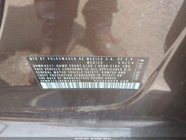 3VWB17AJ8EM429622 Volkswagen Jetta 1.8t Se