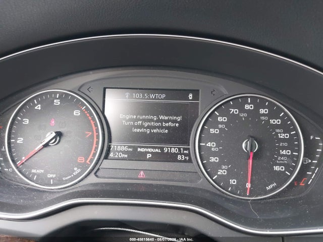 2018 Audi Q5 2.0t Premium/2.0t Tech Premium მანქანა იყიდება აუქციონზე, vin: WA1ANAFY3J2036516, აუქციონის ნომერი: 45815640