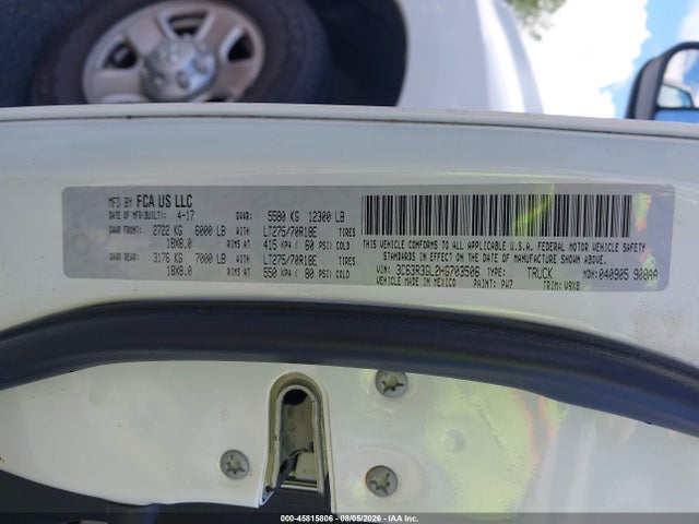 45815806 :رقم المزاد ، 3C63R3GL2HG703506 vin ، 2017 Ram 3500 مزاد بيع