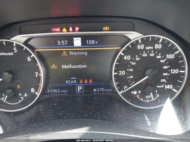 2025 Nissan Altima Sl Fwd მანქანა იყიდება აუქციონზე, vin: 1N4BL4EV0SN409462, აუქციონის ნომერი: 45815815