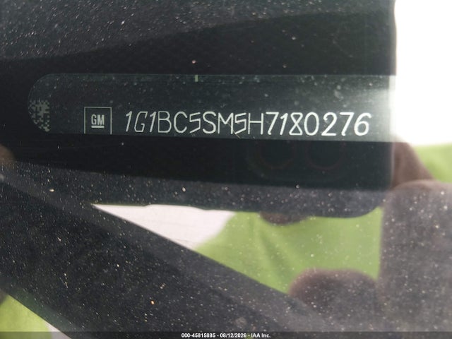 2017 Chevrolet Cruze Ls Auto მანქანა იყიდება აუქციონზე, vin: 1G1BC5SM5H7180276, აუქციონის ნომერი: 45815885