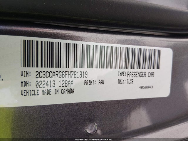 Aukcja sprzedaży 2015 Chrysler 300 Limited, vin: 2C3CCARG6FH781819, numer aukcji: 45816213