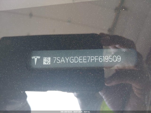 Продаж на аукціоні авто 2023 Tesla Model Y Awd/long Range Dual Motor All-wheel Drive, vin: 7SAYGDEE7PF619509, номер лоту: 45816225