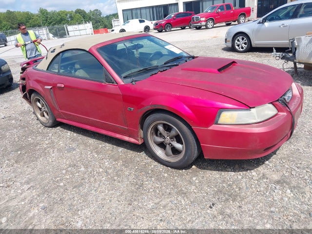 45816246 :رقم المزاد ، 1FAFP45X41F129172 vin ، 2001 Ford Mustang Gt مزاد بيع