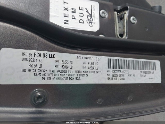Продажа на аукционе авто 2018 Chrysler 300 Limited, vin: 2C3CCAEG5JH129952, номер лота: 45816252