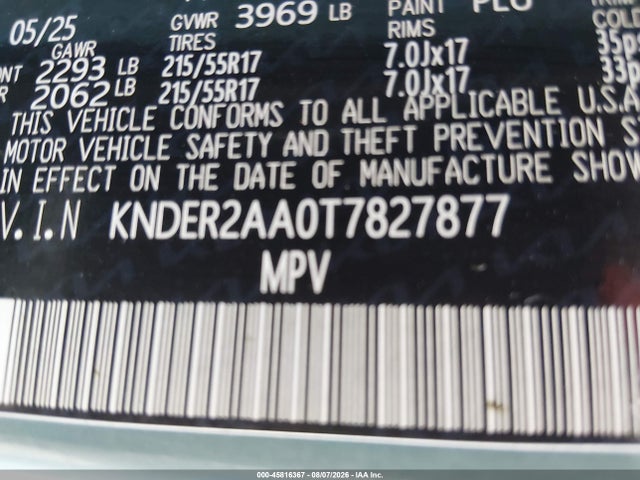 Продаж на аукціоні авто 2026 Kia Seltos Ex, vin: KNDER2AA0T7827877, номер лоту: 45816367