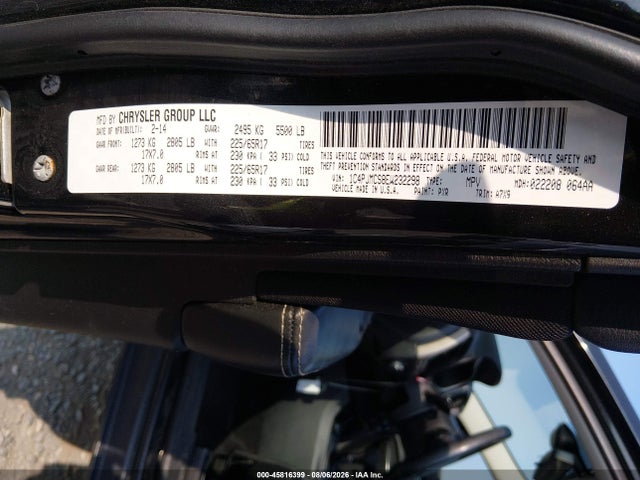 2014 Jeep Cherokee Latitude მანქანა იყიდება აუქციონზე, vin: 1C4PJMCS8EW232298, აუქციონის ნომერი: 45816399