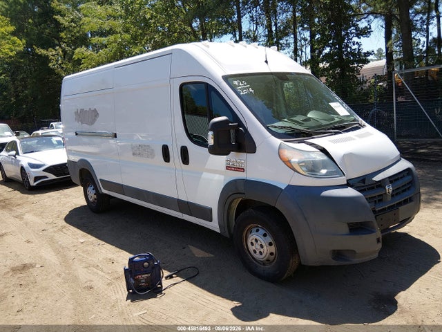 2014 Ram Promaster 3500 High Roof მანქანა იყიდება აუქციონზე, vin: 3C6URVHD0EE122746, აუქციონის ნომერი: 45816493