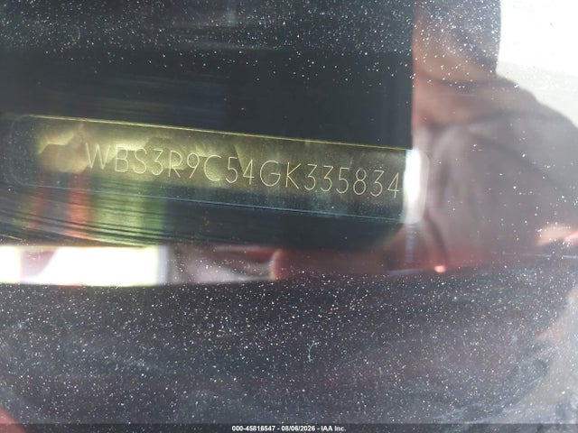 Aukcja sprzedaży 2016 Bmw M4, vin: WBS3R9C54GK335834, numer aukcji: 45816547