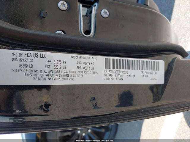 Aukcja sprzedaży 2015 Chrysler 300c, vin: 2C3CCAET3FH922171, numer aukcji: 45816685