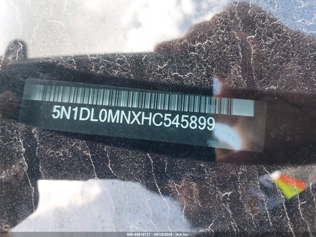 Продаж на аукціоні авто 2017 Infiniti Qx60, vin: 5N1DL0MNXHC545899, номер лоту: 45816727