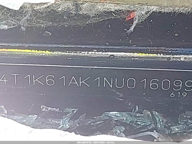 45816789 :رقم المزاد ، 4T1K61AK1NU016099 vin ، 2022 Toyota Camry Xse مزاد بيع