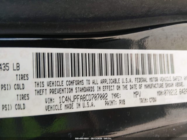 Aukcja sprzedaży 2015 Jeep Patriot Sport, vin: 1C4NJPBB7FD318001, numer aukcji: 45816851