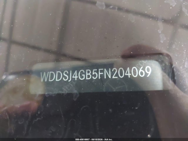 45816957 :رقم المزاد ، WDDSJ4GB5FN204069 vin ، 2015 Mercedes-benz Cla 250 4matic مزاد بيع