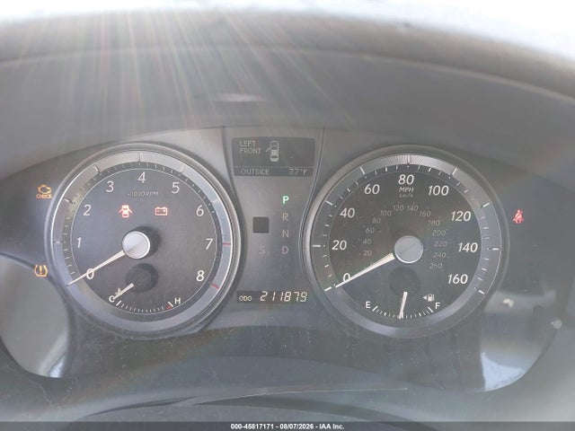 2008 Lexus Es 350 მანქანა იყიდება აუქციონზე, vin: JTHBJ46G082208606, აუქციონის ნომერი: 45817171