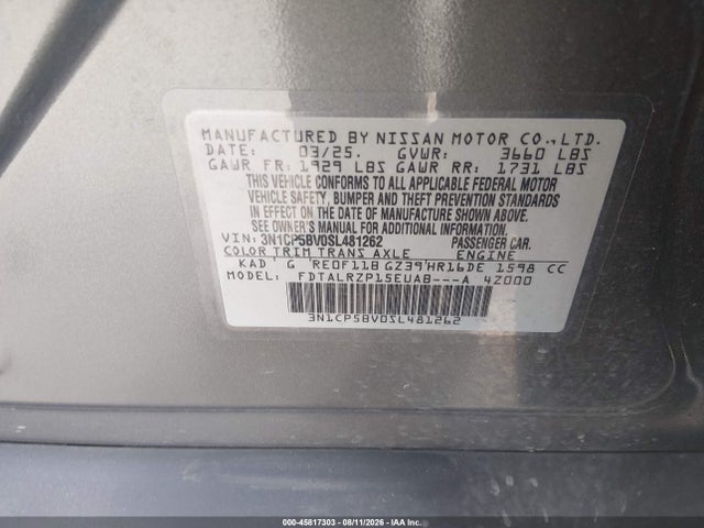 Nissan Kicks Play S 2025 3N1CP5BV0SL481262 Image 9