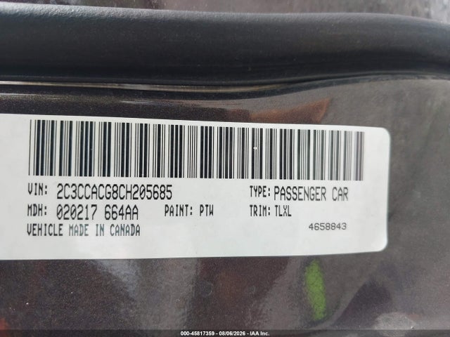 45817359 :رقم المزاد ، 2C3CCACG8CH205685 vin ، 2012 Chrysler 300 Limited مزاد بيع