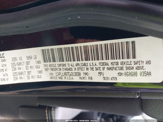 2014 Jeep Cherokee Sport მანქანა იყიდება აუქციონზე, vin: 1C4PJLAB7EW312690, აუქციონის ნომერი: 45817472