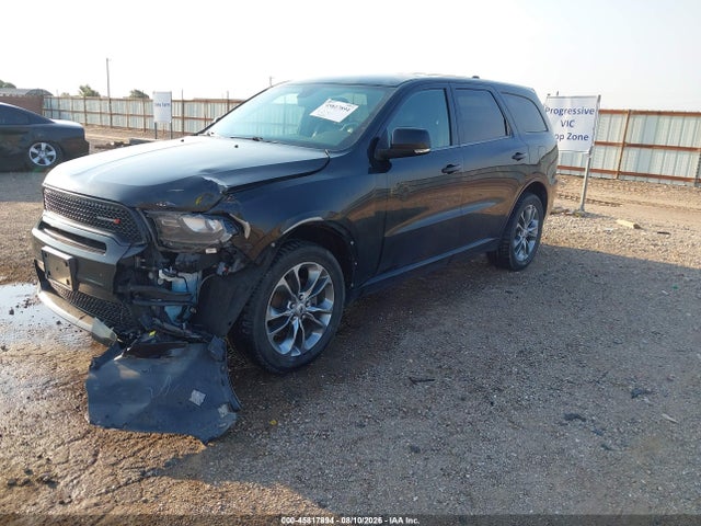 2019 Dodge Durango Gt Plus Awd მანქანა იყიდება აუქციონზე, vin: 1C4RDJDG0KC722112, აუქციონის ნომერი: 45817894