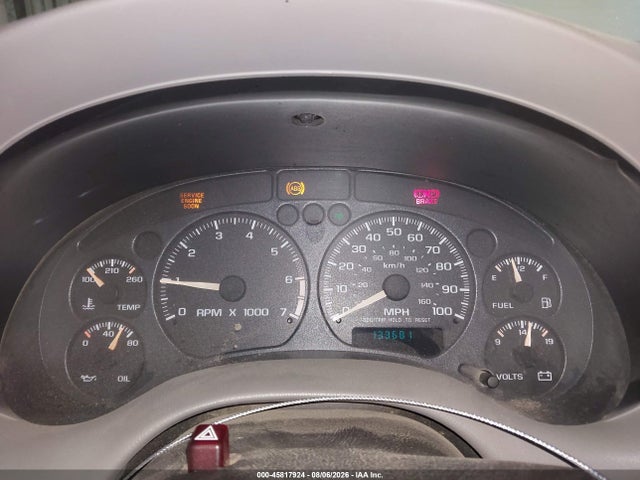 45817924 :رقم المزاد ، 1GCCS145128120753 vin ، 2002 Chevrolet S-10 مزاد بيع