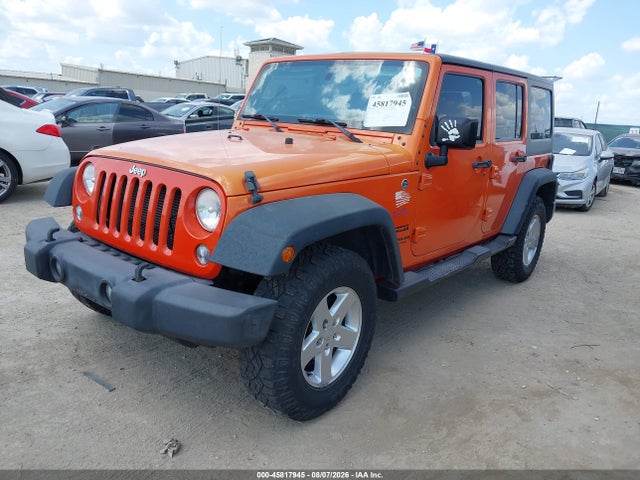 Продажа на аукционе авто 2015 Jeep Wrangler Unlimited Sport, vin: 1C4BJWDG4FL628361, номер лота: 45817945