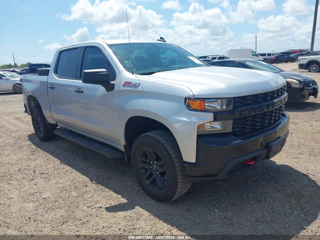 45817948 :رقم المزاد ، 1GCPYCEFXMZ453422 vin ، 2021 Chevrolet Silverado 1500 4wd  Short Bed Custom Trail Boss مزاد بيع