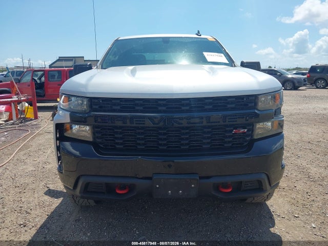 45817948 :رقم المزاد ، 1GCPYCEFXMZ453422 vin ، 2021 Chevrolet Silverado 1500 4wd  Short Bed Custom Trail Boss مزاد بيع