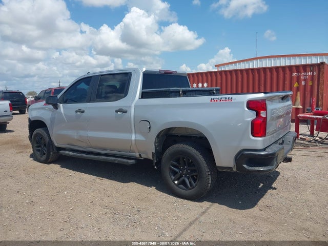 45817948 :رقم المزاد ، 1GCPYCEFXMZ453422 vin ، 2021 Chevrolet Silverado 1500 4wd  Short Bed Custom Trail Boss مزاد بيع