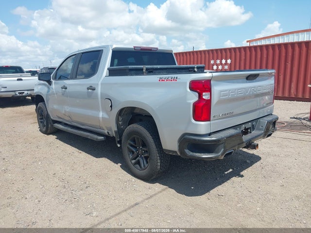 45817948 :رقم المزاد ، 1GCPYCEFXMZ453422 vin ، 2021 Chevrolet Silverado 1500 4wd  Short Bed Custom Trail Boss مزاد بيع